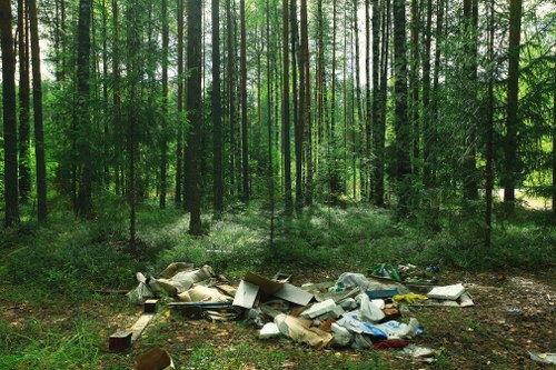 Garden debris being removed by experts